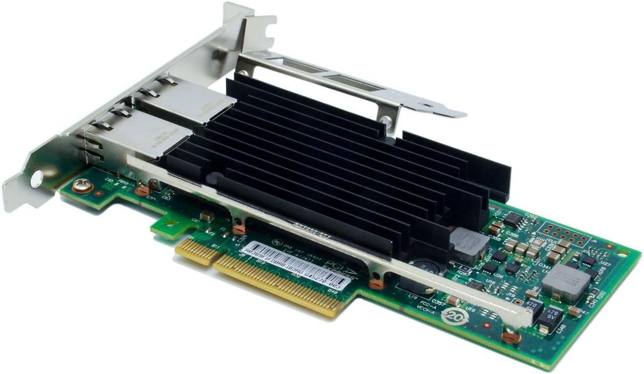 10Gb PCI-E x8 with Intel Chipset X540-T2 Ethernet Network Card Dual RJ45 Port Server LAN Controller Adapter NIC