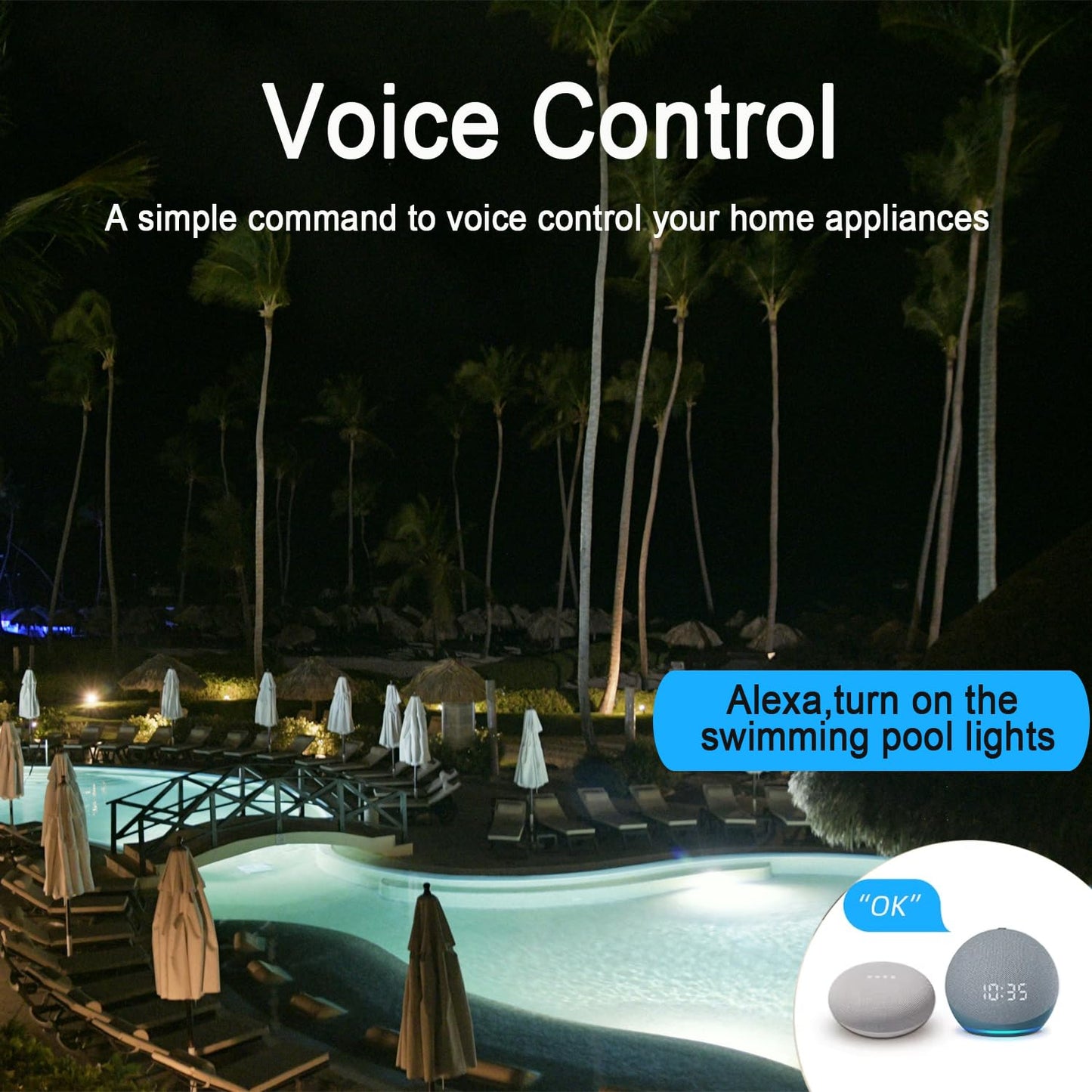 30A Hight Power WiFi Wireless Smart Switch with Energy Monitoring, DIY Switch for Smart Home Automation, Tuya APP Remote Control, Timer, Compatible with Alexa & Google Home