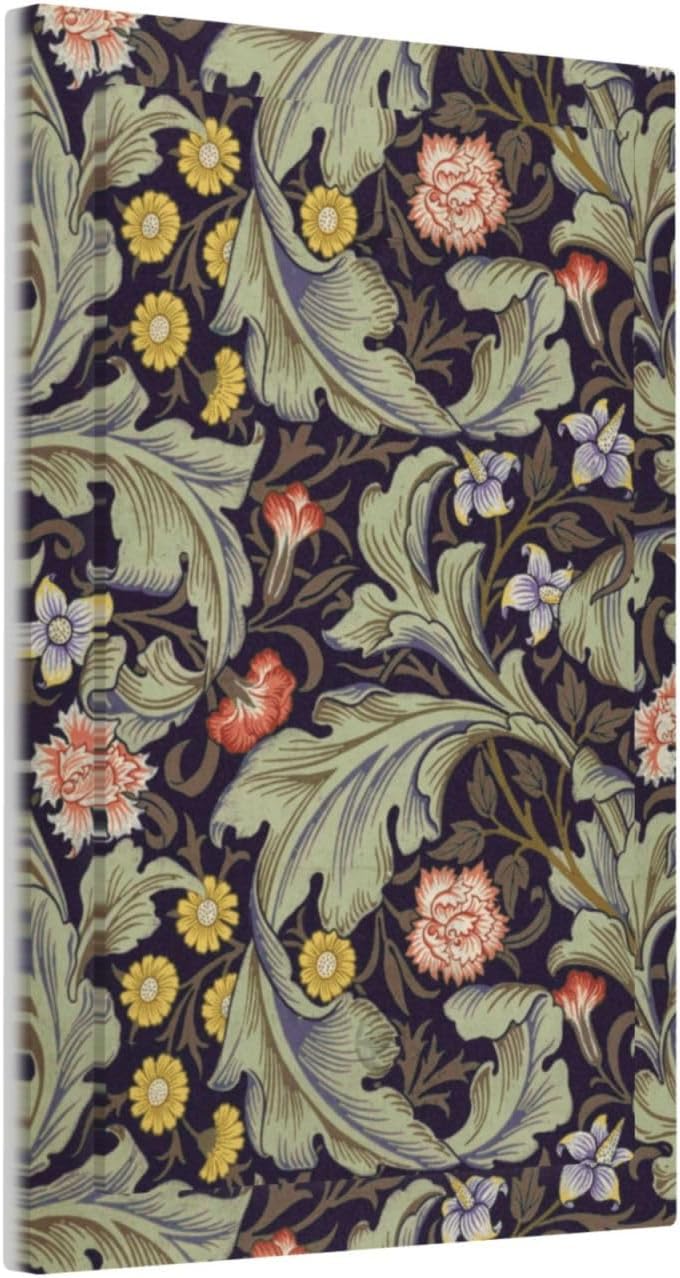 Boho William Morris Floral Green Leaves Flower Light Switch Cover Plate 1 Gang No Device Blank Electrical Wall Plates Faceplate Decorative Switch Plate Covers for Farmhouse Home Decor