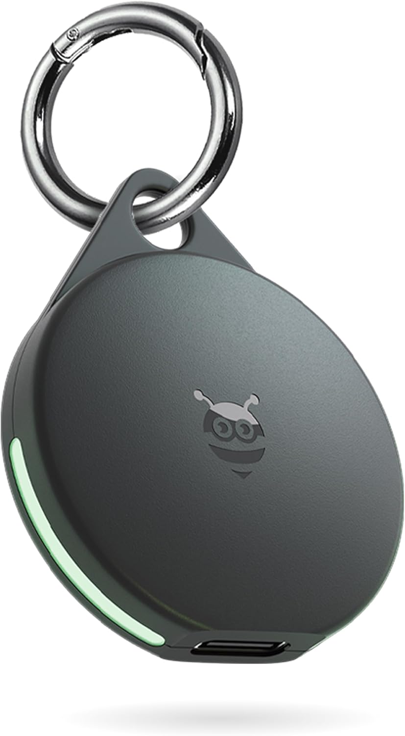 Pebblebee Clip Universal (2024) - Rechargeable Mini Item Tracker Tag | Alternative to Air Tag & Android Trackers | 12-Month Battery Life | Works with Android & iOS Find My Apps | LED & Sound Alerts