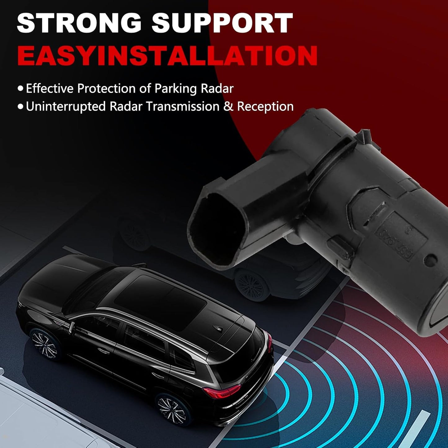 Rear Parking Assist Sensor Compatible with Ford F150 F250 F350 F450 F550 E-150 E-250 Escape Explorer,Lincoln Navigator,Mercury Mariner,4 PCS Reverse Backup Bumper Parking Sensors,OE#3F2Z15K859BA