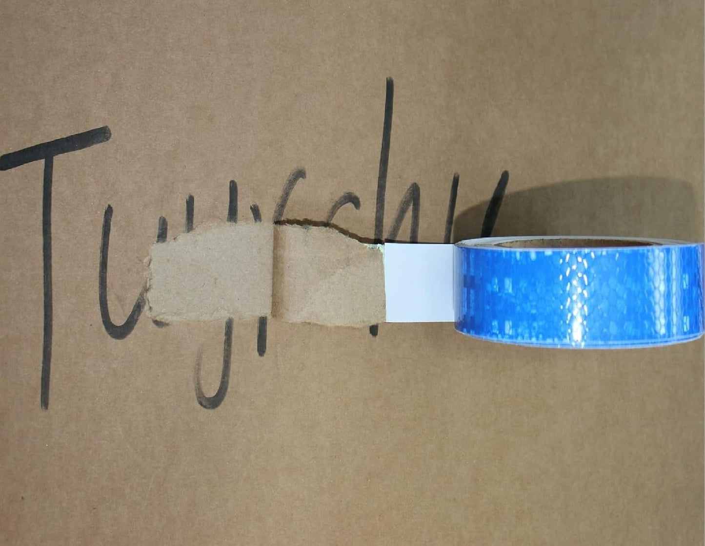 Blue Reflective Tape 1 inch Wide, Outdoor Waterproof High Visibility Warning Industrial Marking Tape, Safety Stickers (68 feet,10 Rolls)