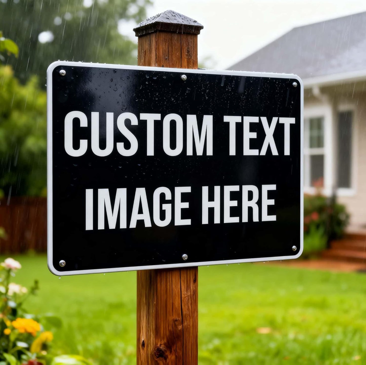 Custom Metal Signs Outdoor, 30x24 Inch, Engineer Grade Reflective Option, .040 Rust-Free Aluminum, UV Protected, Weather/Fade Resistant