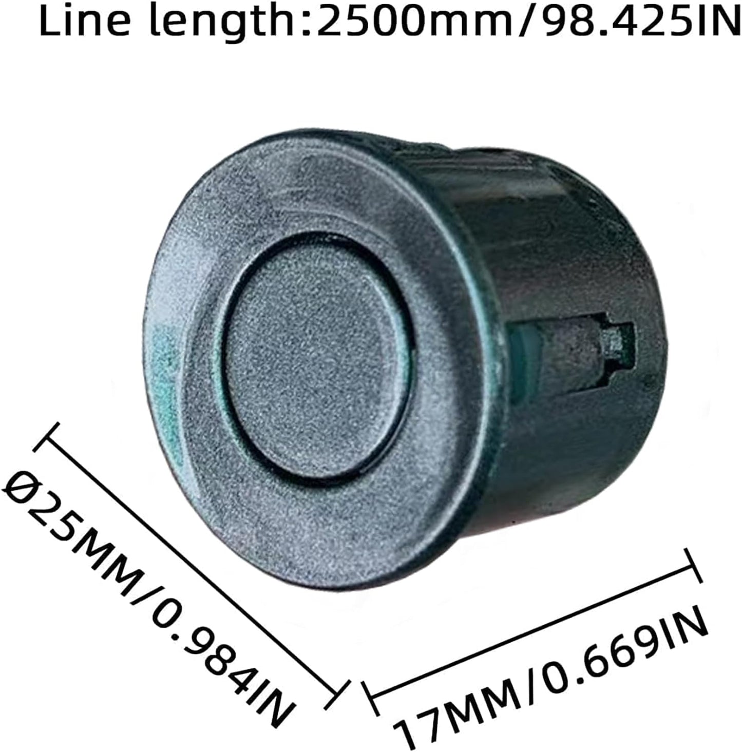 New Features Forward and Reverse Parking sensors, Option to Measure Distance in inches, bidirectional Display Option, and Customizable Digital Direction 18 Color Probes to Choose from(Grey)