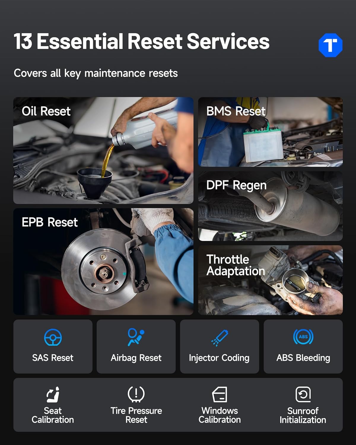 OBD2 Scanner Bluetooth TOPDON TopScan Pro, Bi-Directional Scan Tool with All System, 13+ Services for iOS & Android, FCA AutoAuth, CAN-FD, AI Assistant, Upgraded from TopScan Car Code Reader (Green)