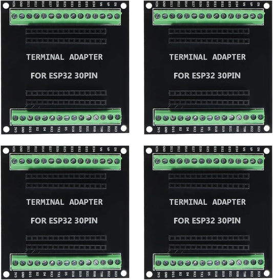 4Pcs ESP32 30Pin Breakout Board GPIO 1 into Expansion Development Board Compatible with 30 Pins ESP32S ESP32 ESP-WROOM-32 Board