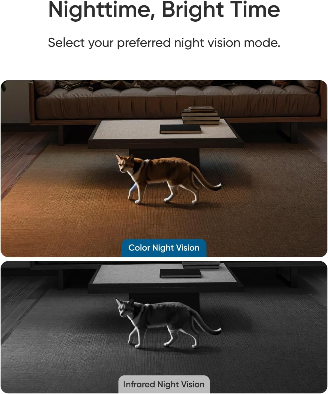 eufy Security Indoor Camera E30, Latest Generation, 4K UHD Security Camera, 360 Pan-Tilt, Color Night Vision, AI Detection for Human/Pet/Audio/Crying, Human/Pet Auto Tracking, Works with Homekit,Black