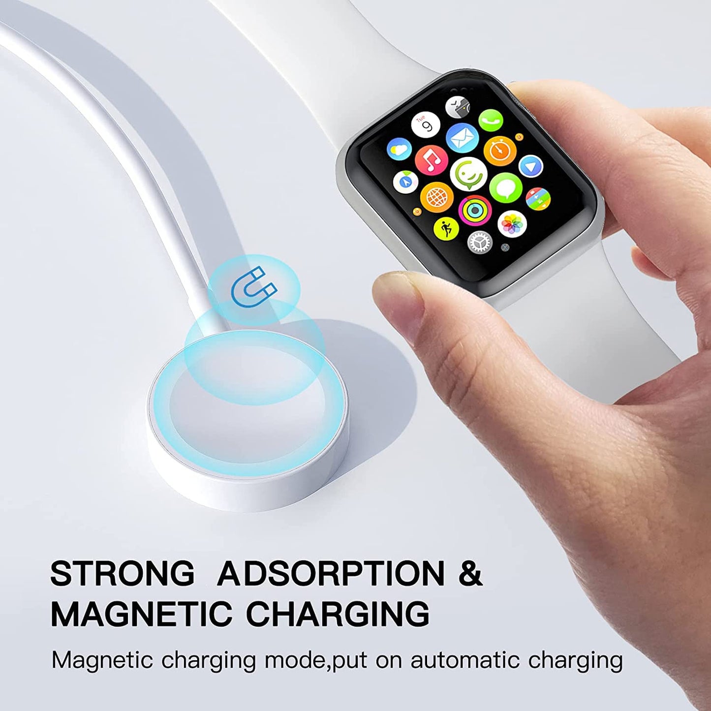 Fast Charging for Apple Watch Charger,2Pack PD USB C Fast iWatch Charger Block with 6FT Magnetic Wireless Cable for iWatch Charging Compatible with Apple Watch Series 11/10/9/8/7/6/SE2/5/4/3/2/1/Ultra