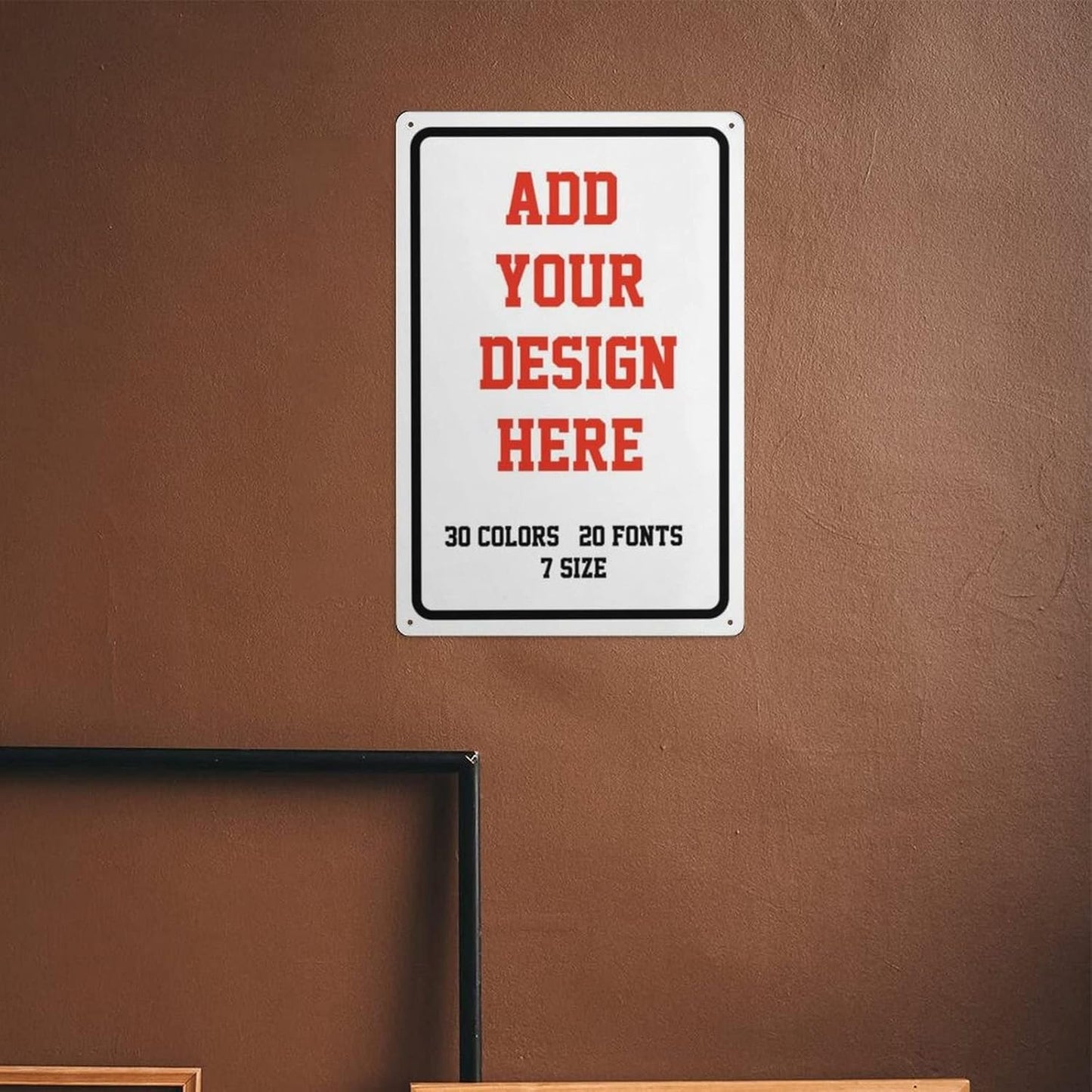Custom Signs Outdoor Metal Sign - 6 x 8 Personalized for Business, Workplace, Office,Home, Delivery Signs, Road Garden Hazard Intersection Parking Decorative