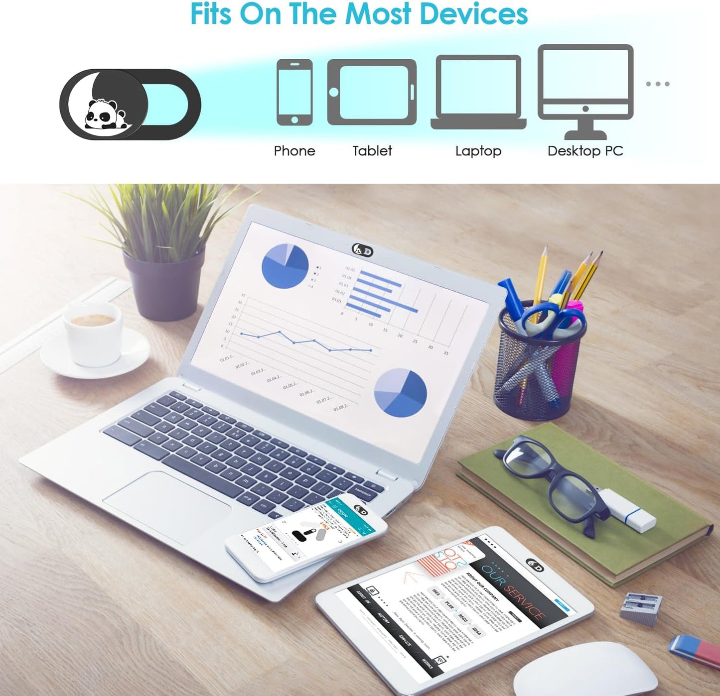 HKDGYHON Laptop Camera Cover Slide Cute, Phone Accessories, Webcam Cover, Lovely Puppy Computer Camera Cover for iPhone iPad MacBook Pro Computer iMac PC, Laptop Accessories Great for Privacy