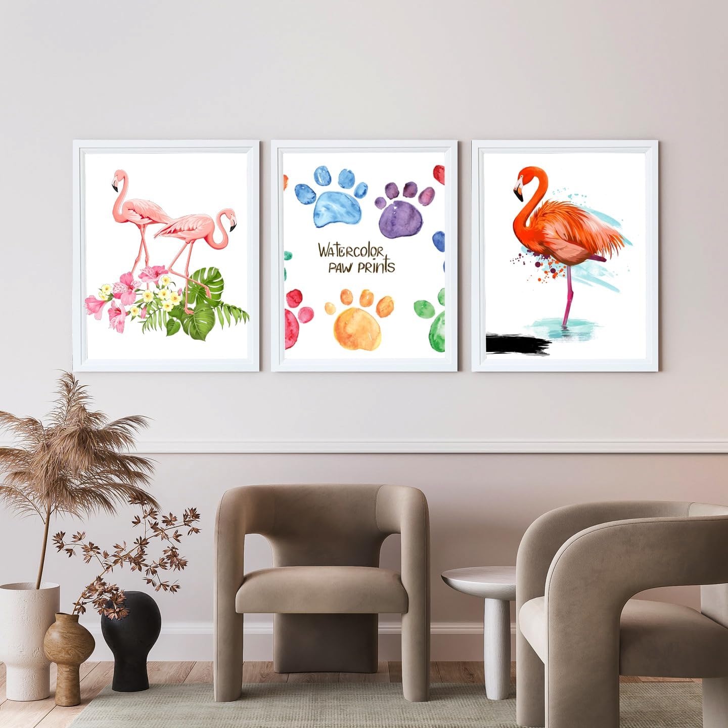 KTKDE 12x16 Picture Frame Set of 5, Wooden frames White, Vertical & Horizontal Wall Hanging for Wall Display,Studio Gallery Photo Frame for Photos, Posters & Art Prints
