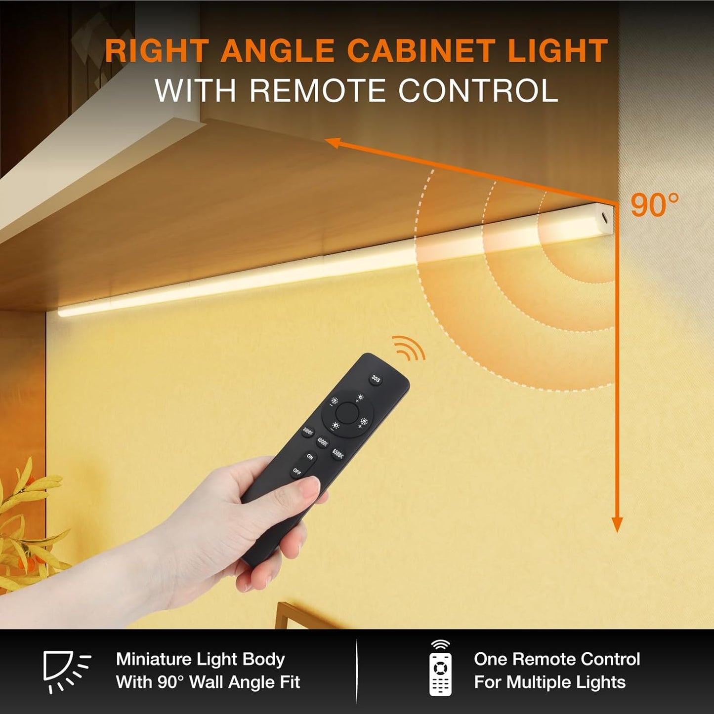 Under Cabinet Lights Remote Control, Magnetic Dimmable Closet Lights,USB Rechargeable Wireless LED Shop Light,Ceiling and Under Counter Lights for Kitchen,Wardrobe,Shelf(20CM,White)