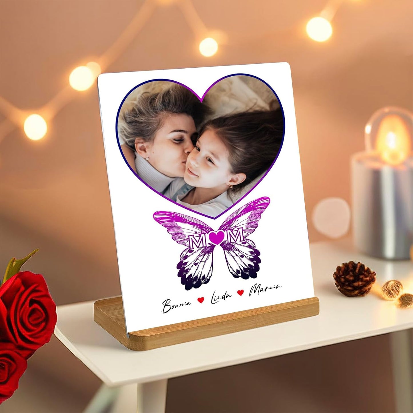 Custom Style Custom Metal Photo Prints,Customize Your own Picture Frame,Personalized Metal Picture Gift for Family and Lovers