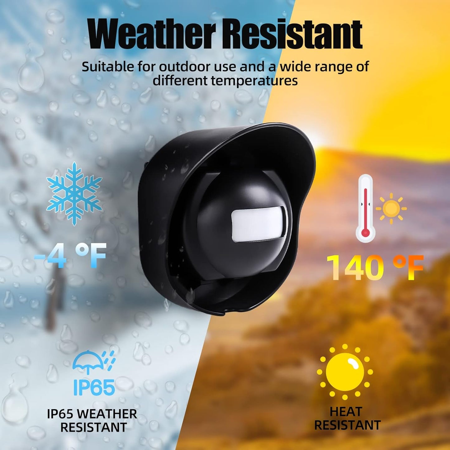 328ft Range Wireless Driveway Alarm Outside Weather Resistant Motion Sensor Alarm Security Alert-Protect Outdoor/Indoor Property-2 Receiver and 3 PIR Motion Detector-38 Chimes