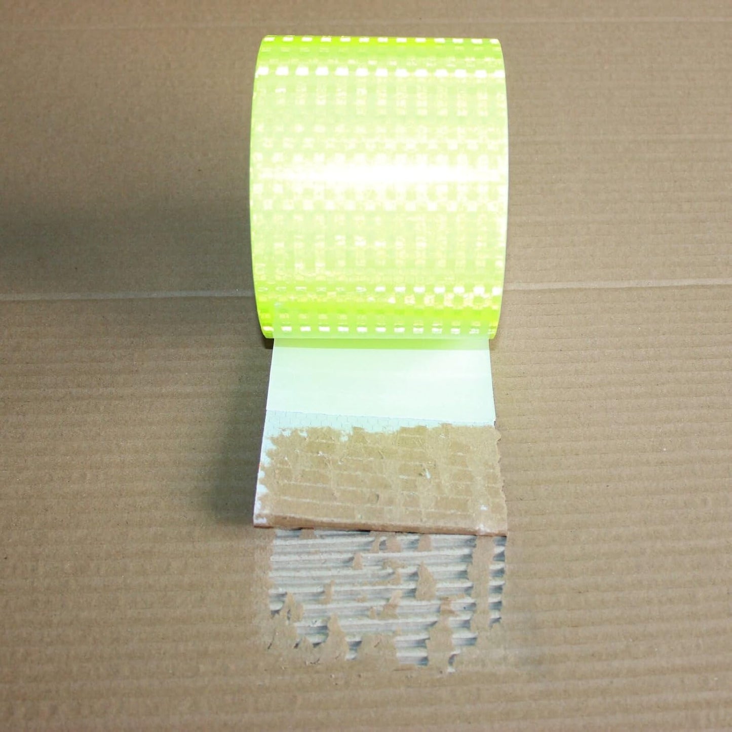 Fluorescent Green Reflective Tape 4 inch Wide, Outdoor Waterproof Safety Adhesive Stickers, High Visibility Industrial Marking Tape (68 feet)