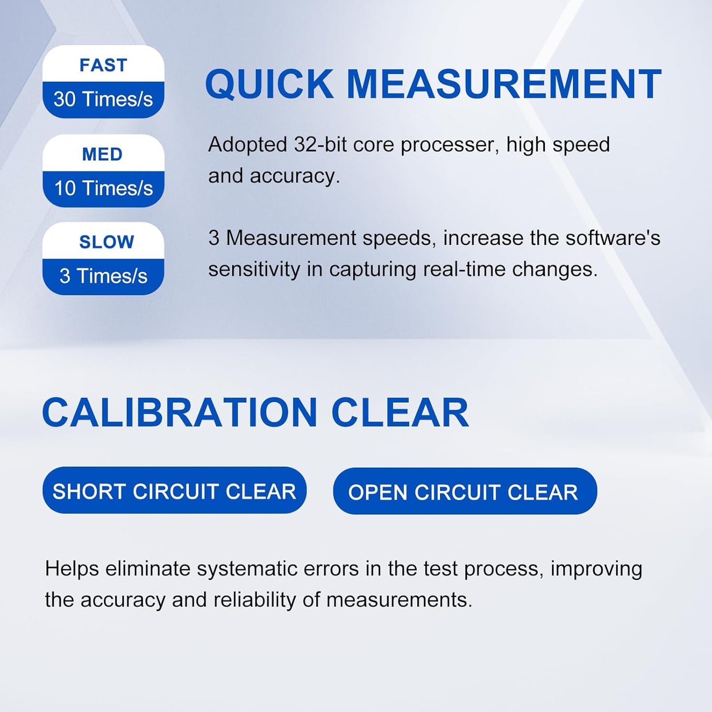 MATRIX MCR5200 Benchtop LCR Meter, 40Hz-200kHz 0.1%, Digital LCR Bridge Measures Inductance/Capacitance/Resistance, USB/RS232C, Calib-Clear, Data Save