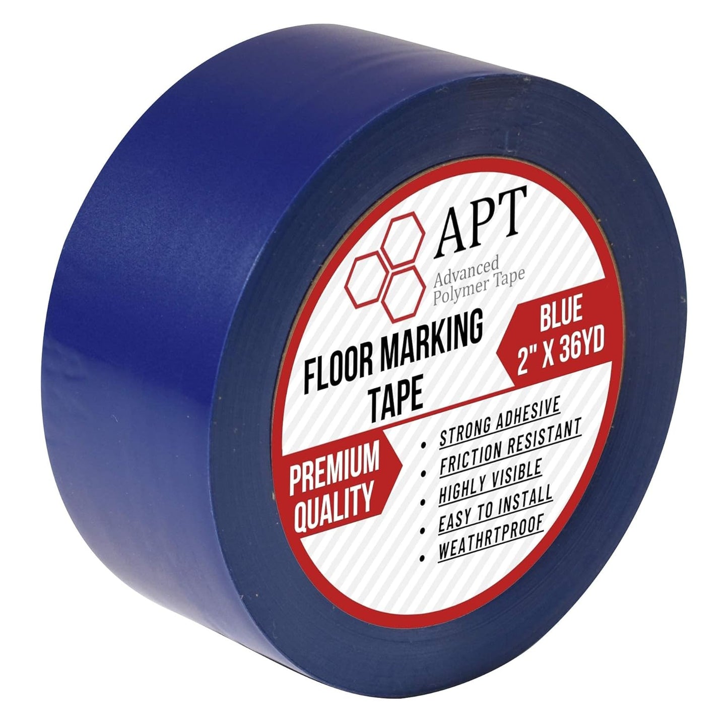 APT, Multi Color Marking Tape, Premium Safety Marking and Dance Floor Splicing Tape, 6 mil Thick (Blue, 1 Roll)