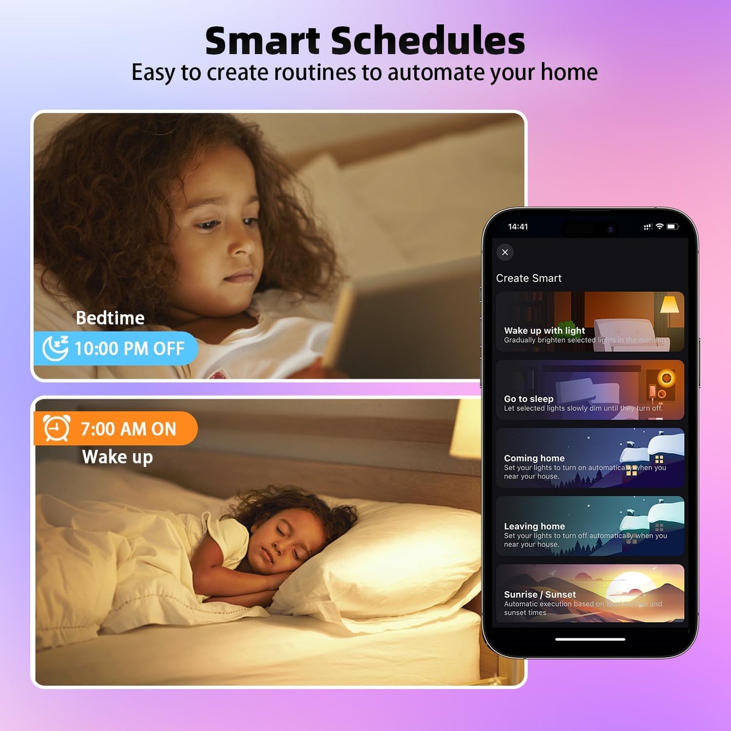 Smart Light Bulbs 2Pack, Color Changing Light Bulb Works w/Alexa Google Home, 9W A19 E26 800LM RGBTW Colored LED Bulbs, 50+ DIY Scenes, Music Sync, App & Voice Control WiFi Light Bulbs