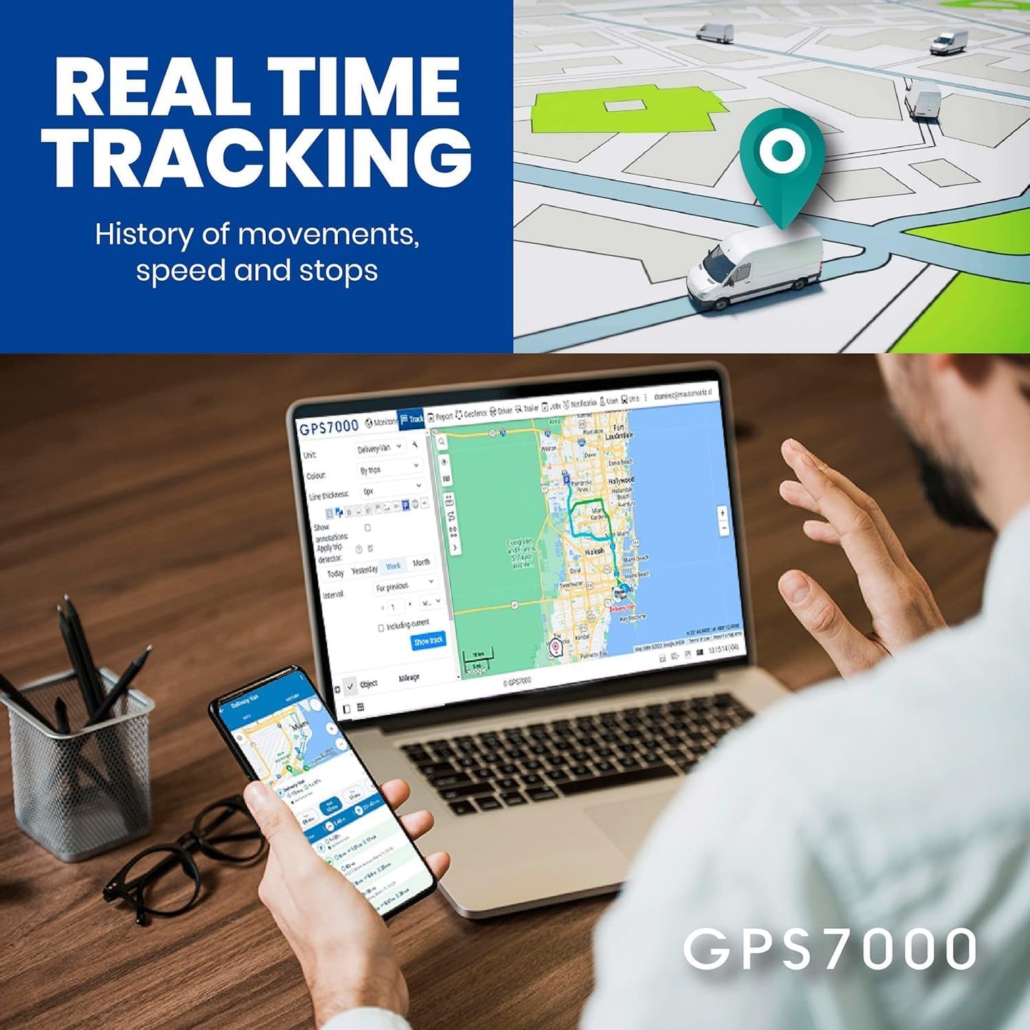 GPS7000 Hidden Vehicle GPS Tracker for Vehicles | 6 Months Service Included | 4G Car GPS Tracker Device | Easy Self-Installation | Real-Time Vehicle Tracking | Optional Renewal, No Mandatory Fees