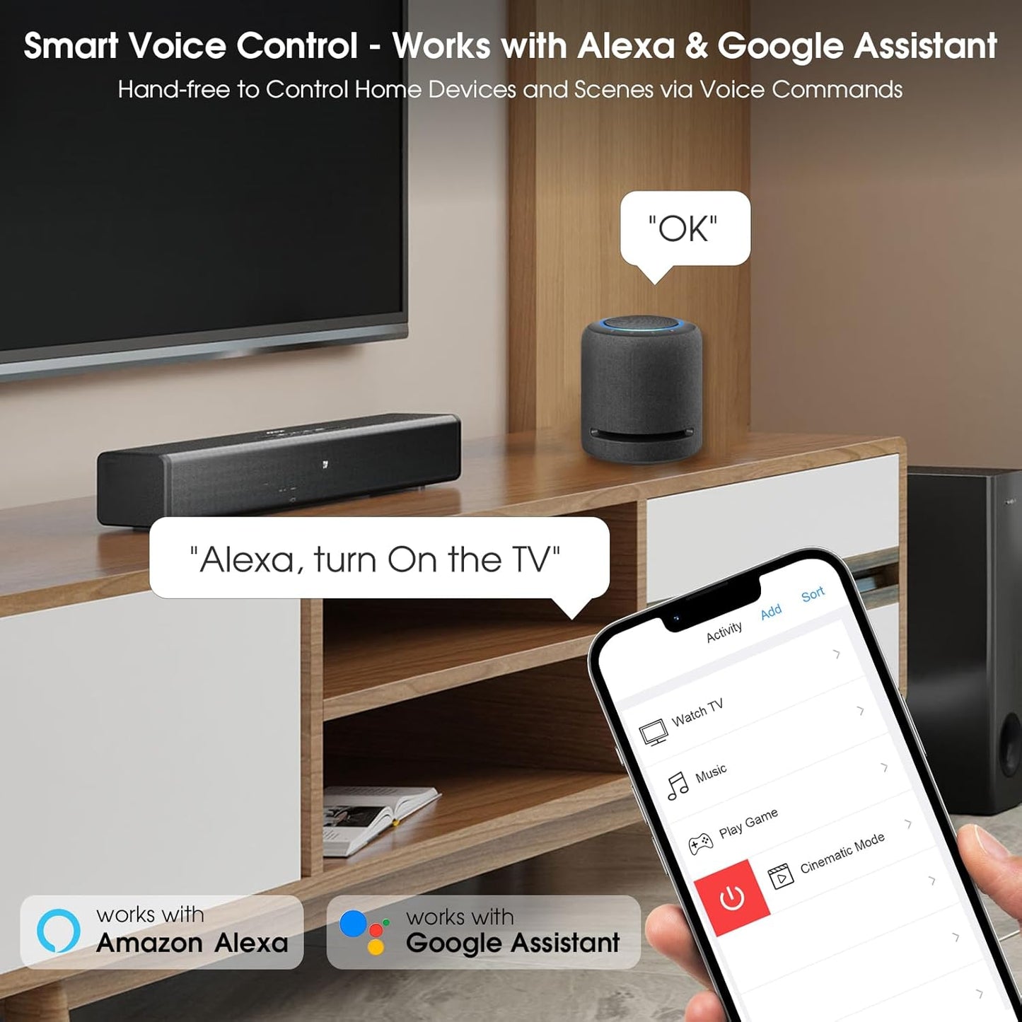 SofaBaton X1S Universal Remote, All in One Universal Remote Control with Hub & APP, One-Touch Activities, Compatible with 60+Devices, IR/Bluetooth/WiFi/Alexa/Google Assistant, Raise to Wake
