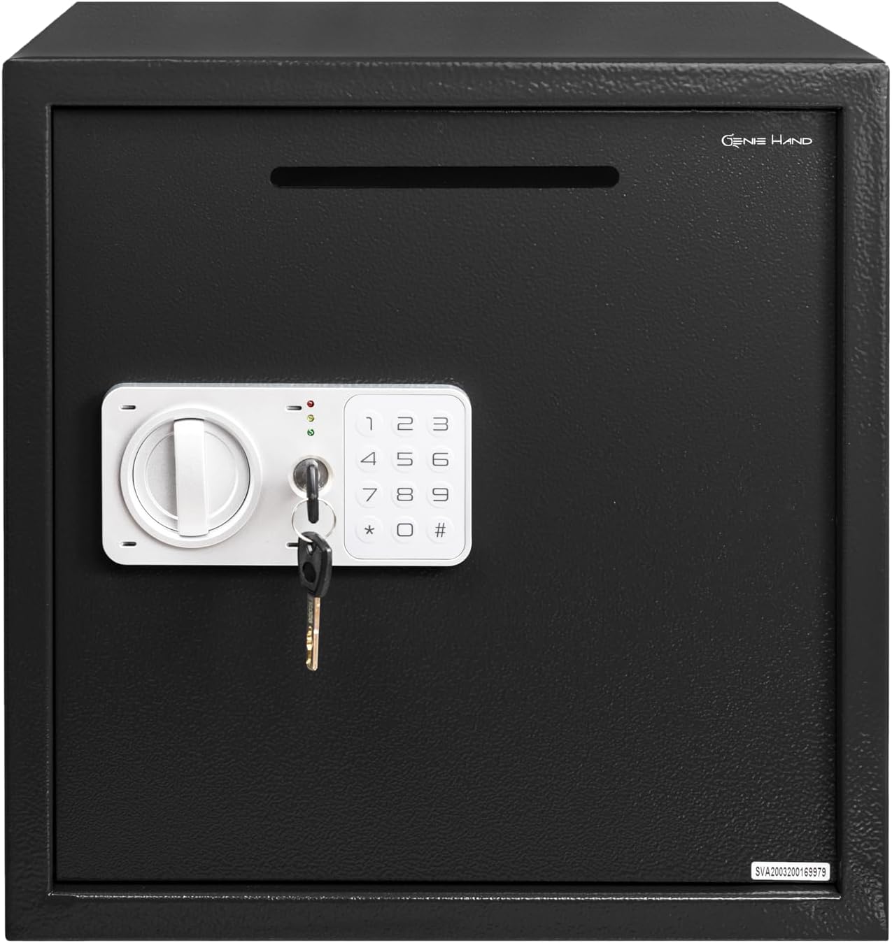 Genie Hand – Time Delay Safe, Anti Robbery Safe Box, Timed Controlled Opening – B-Class Lock – Anti Bounce Technology (Large – Depository)
