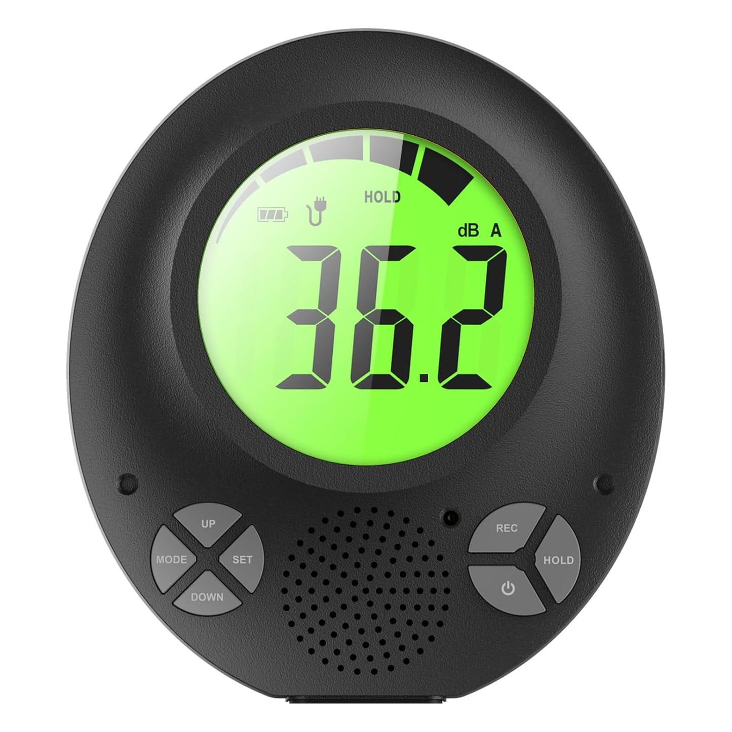 Digital Decibel Meter with DIY Voice Warning Function, Wall Hanging Sound Level Meter 35dB to 135dB with Alarm Quiet Please, Sound Level Meter for Schools Hospitals Temples Libraries Theaters