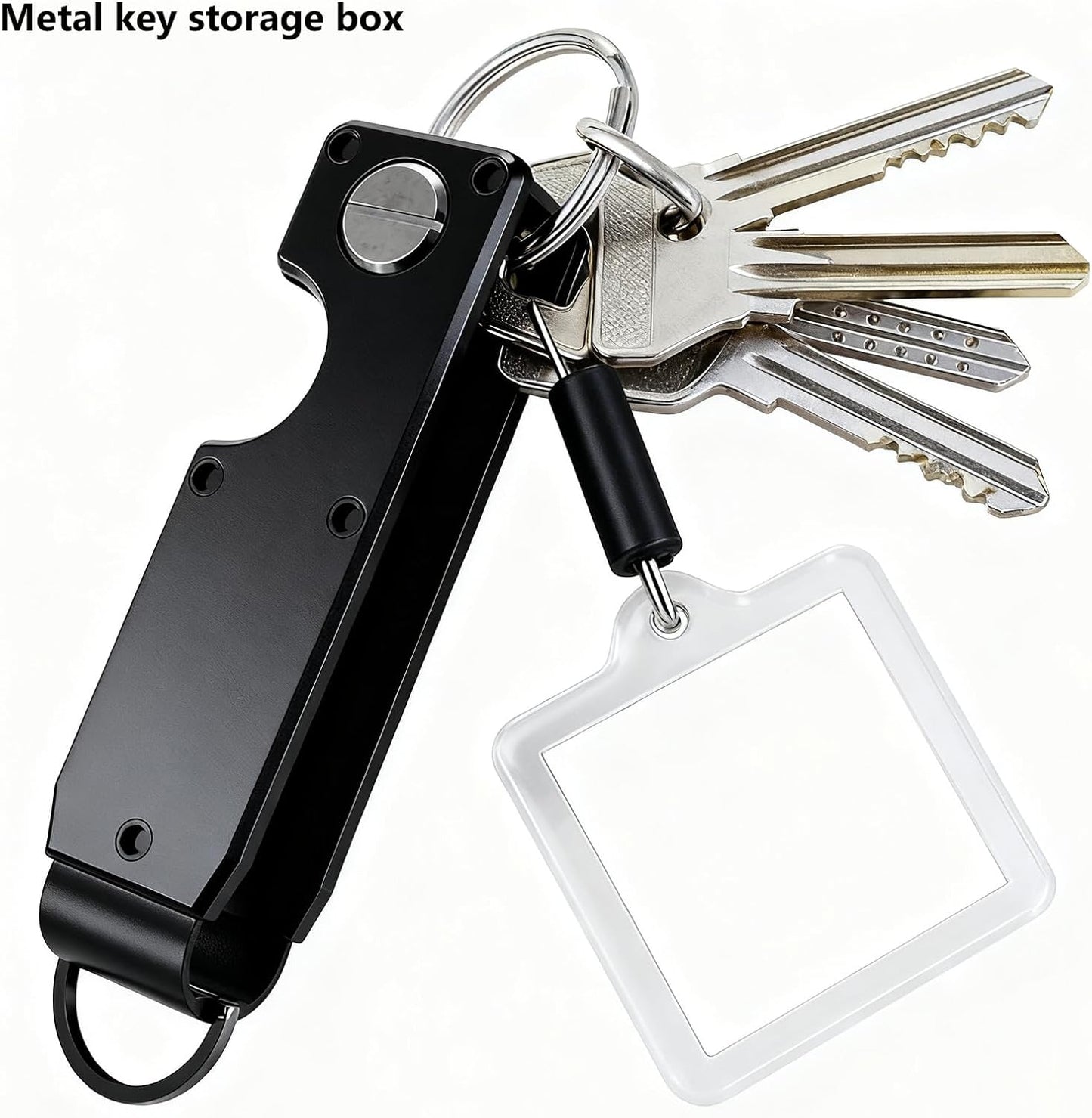 Key Organizer Compact Key Holder Metal Key Chain Minimalist key case key holder for keychain Secures 1-5 Keys