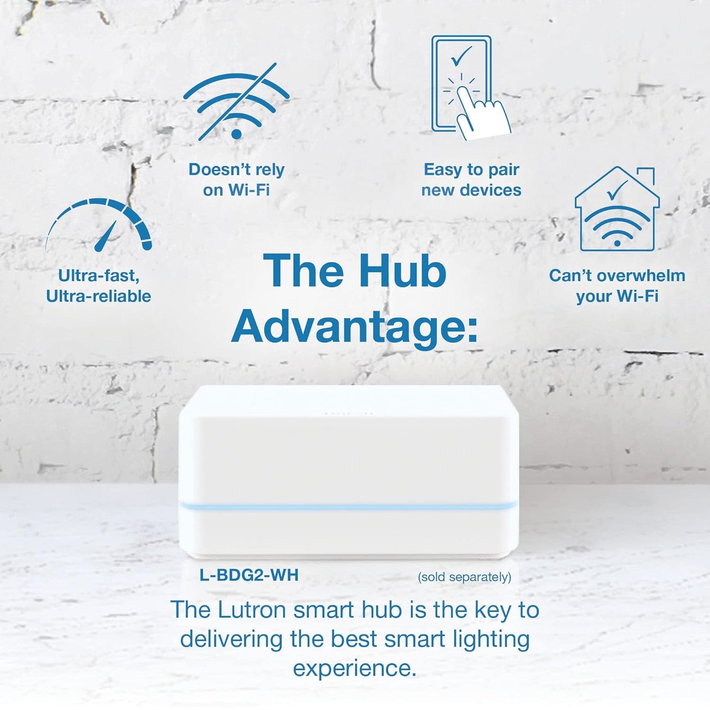 Lutron Caseta Original Smart Dimmer Switch (Lutron Smart Hub Required), for LED Lights, 150 Watt, Single-Pole/3-Way, No Neutral Required, PD-6WCL-LA, Light Almond, 10 Pack