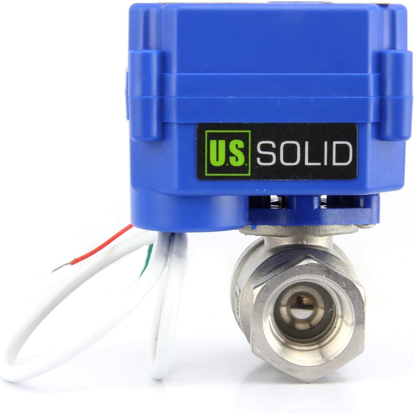 U.S. Solid Motorized Ball Valve- 3/4" Stainless Steel Ball Valve with Full Port, 9-24V AC/DC and 2 Wire Auto Return Setup (25 Packs)