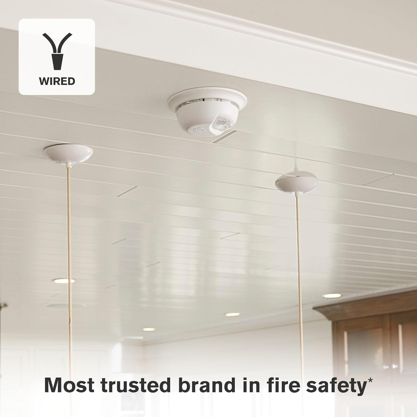 First Alert Smoke Alarm, Interconnect Hardwire Detector with Battery Backup, SMI100-AC, 3-Pack