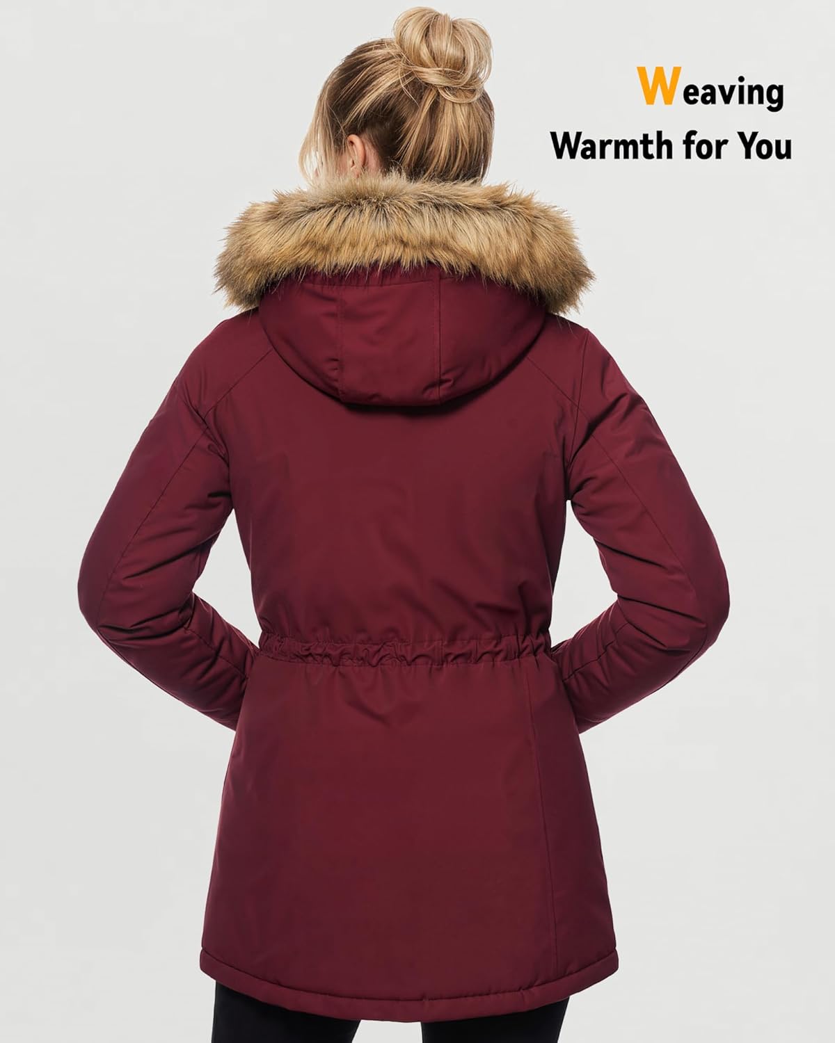 Graphene Heated Jacket for Women with Large Capacity Battery Pack Waterproof Windproof