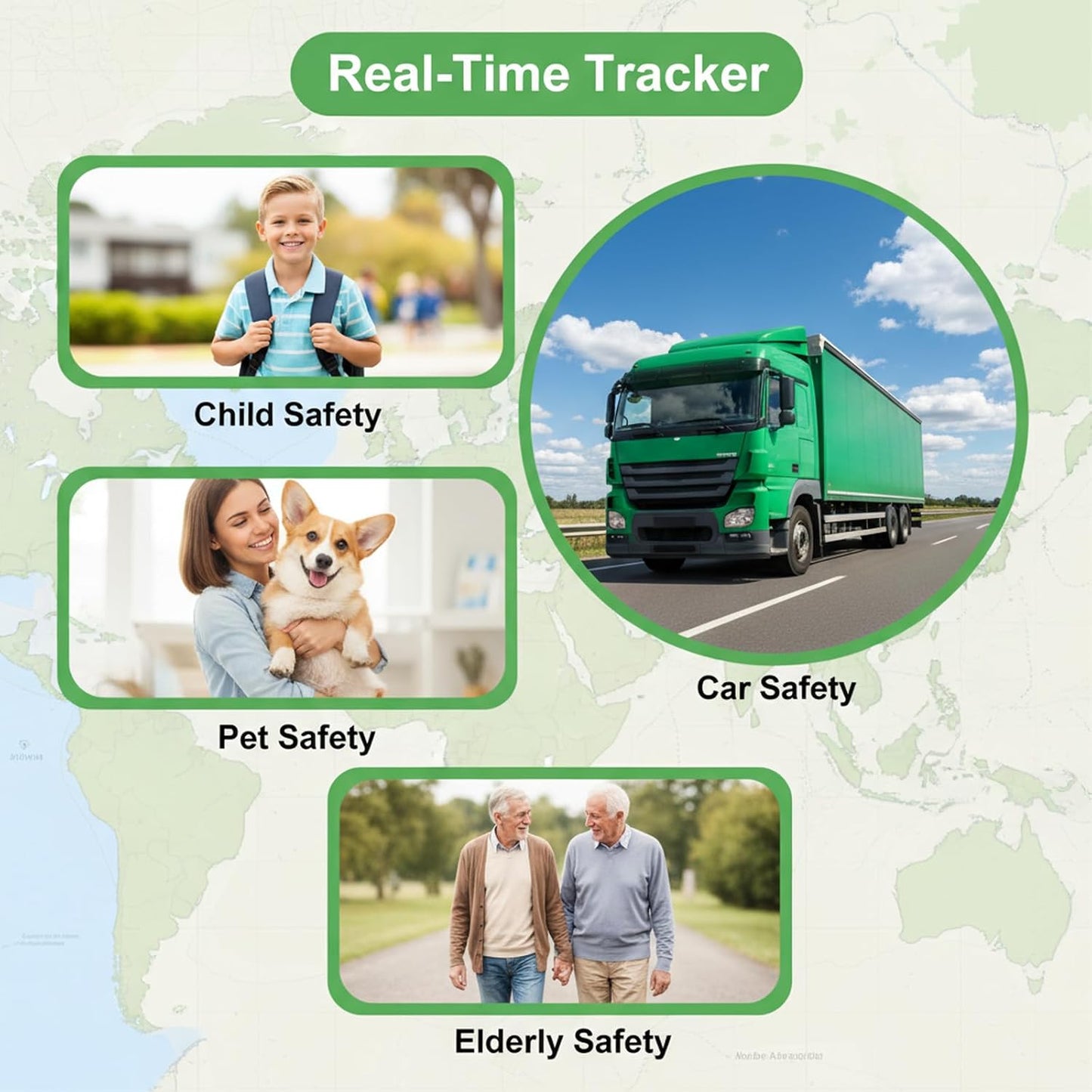 2 Pack GPS Tracker for Car Work with Find My (iOS Only) No Subscription Real Time Smart Vehicle Tracker Tags Global Mini Hidden Locator Tracking Devices with Magnetic Case No Monthly Fee for Bike Pets