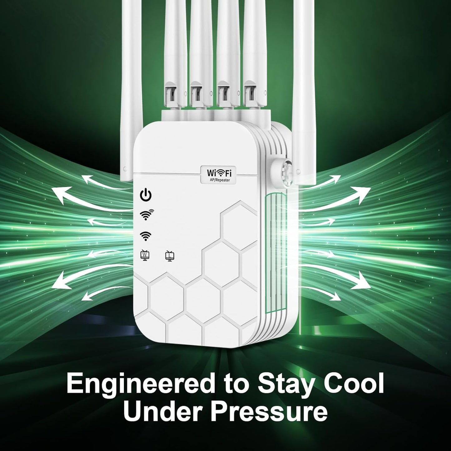 WiFi Extender Signal Booster for Home, AC1900Mbps Dual Band, Covers up to 12880 sq.ft & 105 Devices, New 6X Faster Wireless WiFi Extender with Ethernet Port, WiFi Booster Compatible with All Routers
