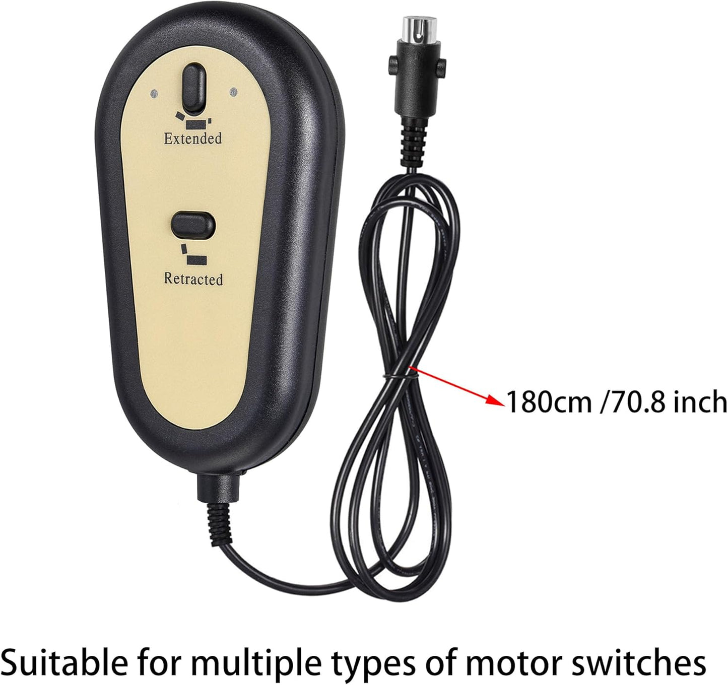 Lift Chair Remote Replacement,2 Button Chair Lift Remote Control,5 Pin Plug Recliner Replacement Fixed Electric Sofa Recliner Lift Handle