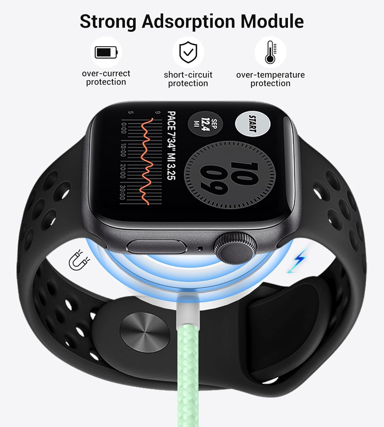Temdan 2Pack for Apple Watch Charger, 3 in 2 Multi Charging Cable, iPhone Charger, USB A/Type C/Lightning Cable, Portable Travel Essentials Designed for iWatch Ultra/SE/11-1 & iPhone 17-12/ iPad-5Ft