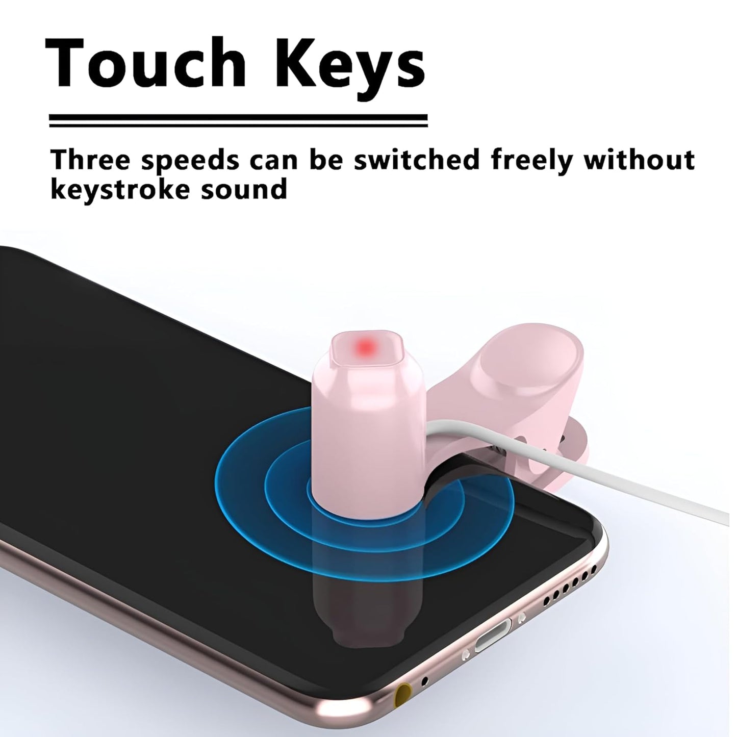 Annrybor Screen Auto Clicker For Phone:3 Speed Physical Tapper, Simulated Finger Continuous Click, Compatible With Android And IOS, Suitable For Tik Tok Live, Lightning Deal, Reward Tasks (Black)