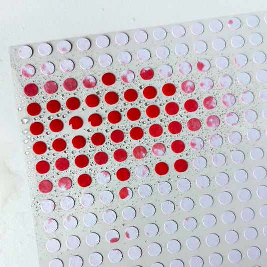 620pcs 0.24 inch Dot Water Sensitive Sticker Turn Red When Got Wet Device Potential Damage Indicator Warranty Void Instruction Liquid Sensor Label