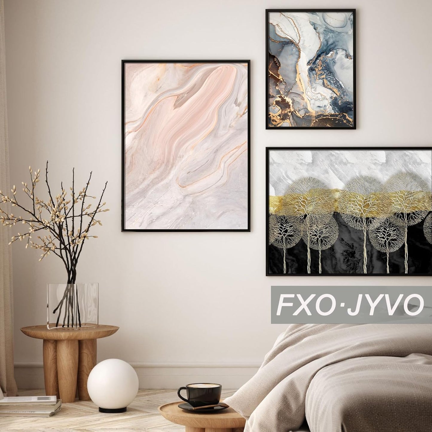 14x22 Picture Frame Set of 3, Black Frame for 14 x 22 Inch Picture Poster Photo, Light Weight and High Transparent 14 by 22 Frame for Wall - 3 Pack/Black/14 x22