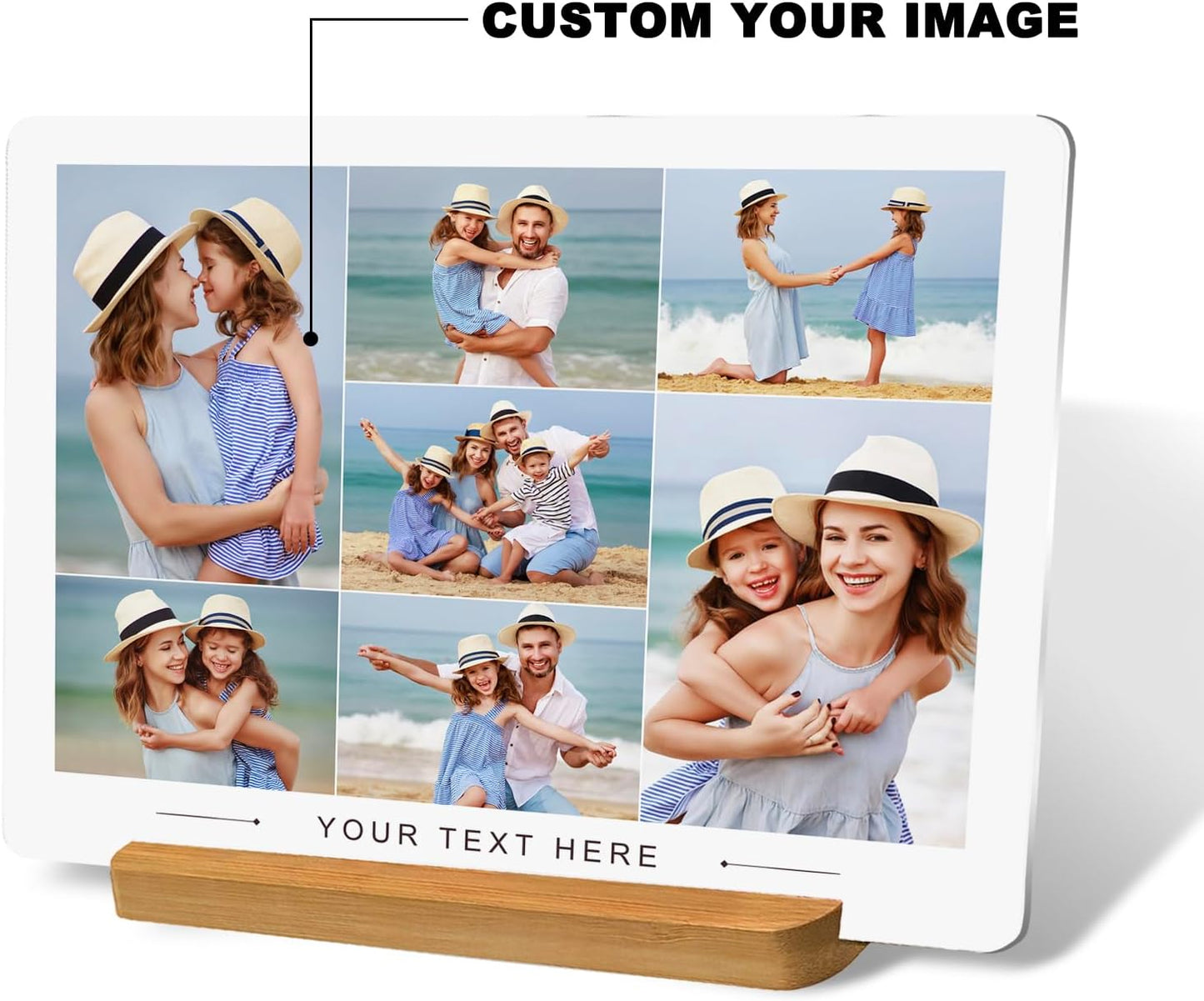 Custom Style Custom Metal Photo Prints,Customize Your own Picture Frame,Personalized Metal Picture Gift for Family and Lovers