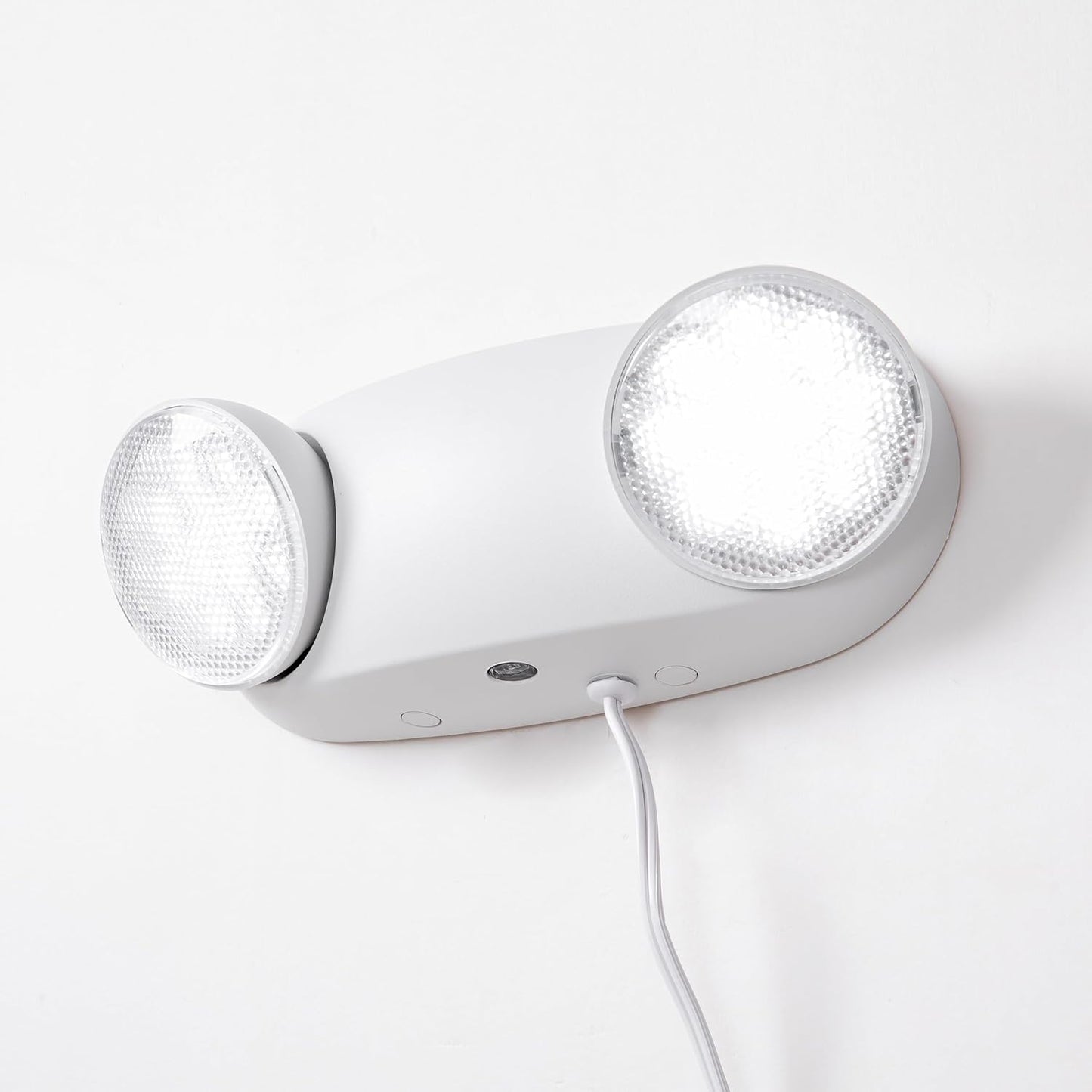 TANLUX LED Emergency Lights with Battery Backup, Commercial Emergency Light Fixtures for Business Home Power Failure Emergency Exit Sign Lighting with 1.0 Meter Plug in Cord AC120V Input