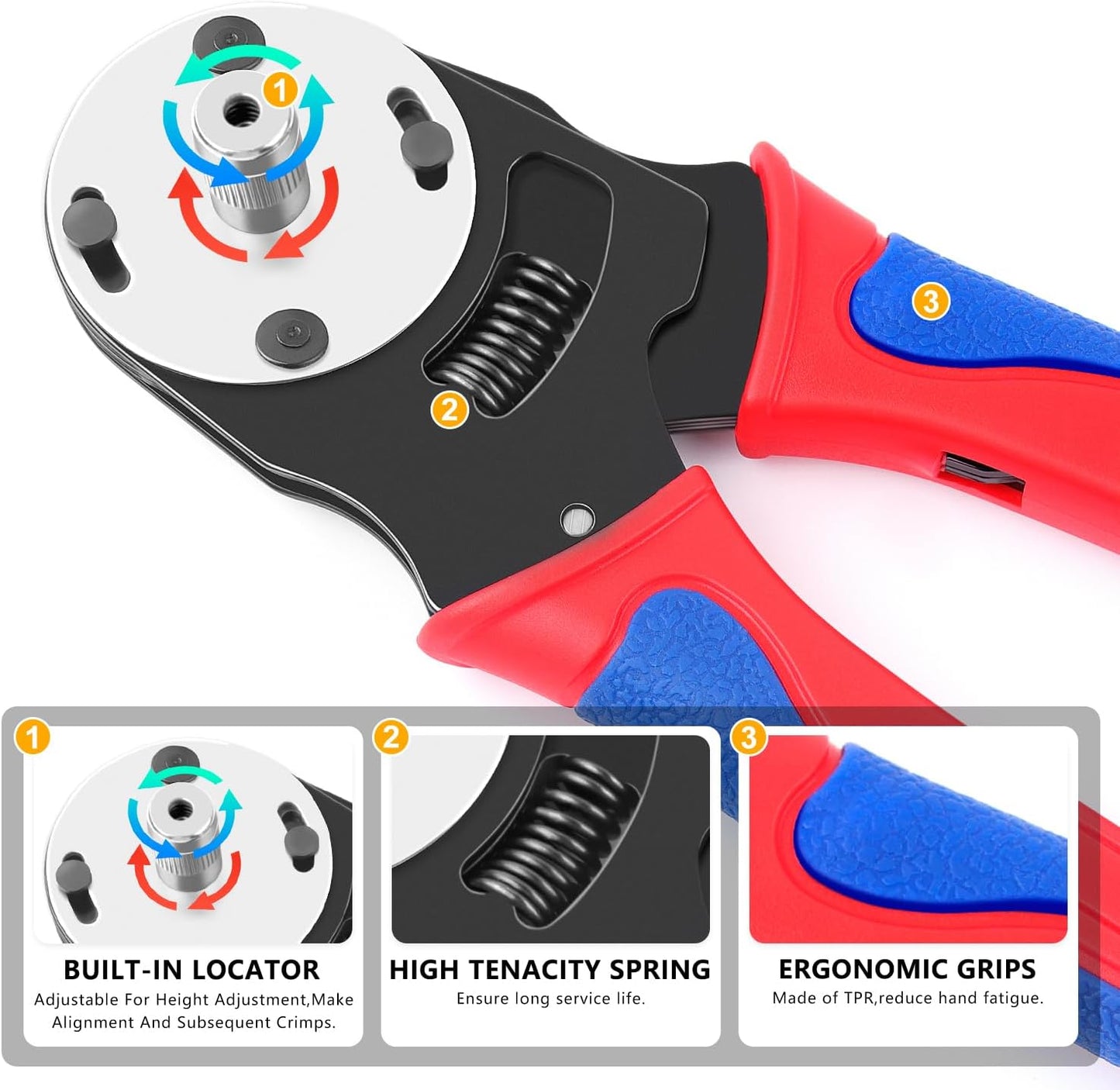 Knoweasy 540PCS Deutsch DT Connectors Kit with KN16 Deutsch Crimper- Automotive Electrical Connector,2/3/4/6/8/12 Pin DT Connectors with Removal Tool for Construction, Truck, Marine