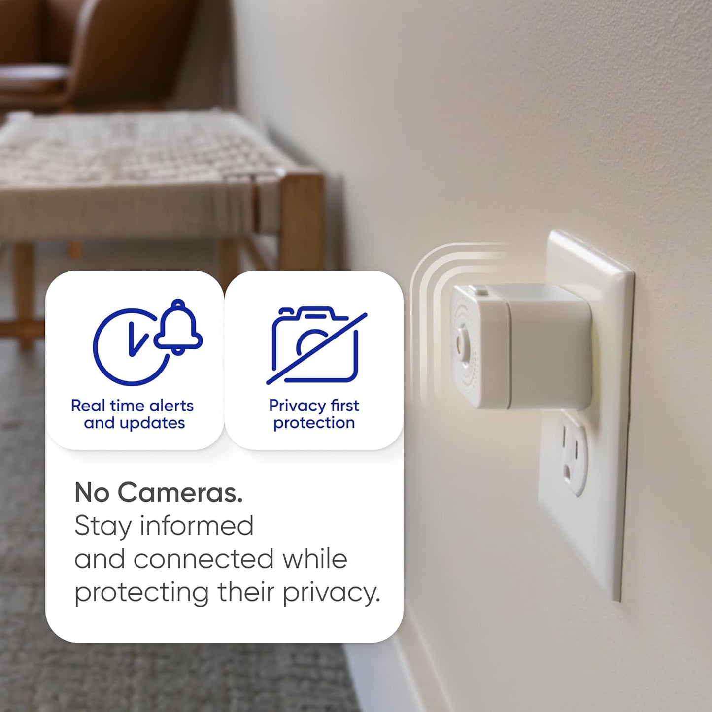 Satellite - Eliminate Dead Zones & Boost Signal - Motion & Light Detector - Works w/Nomo Smart Care System - 1 Pack