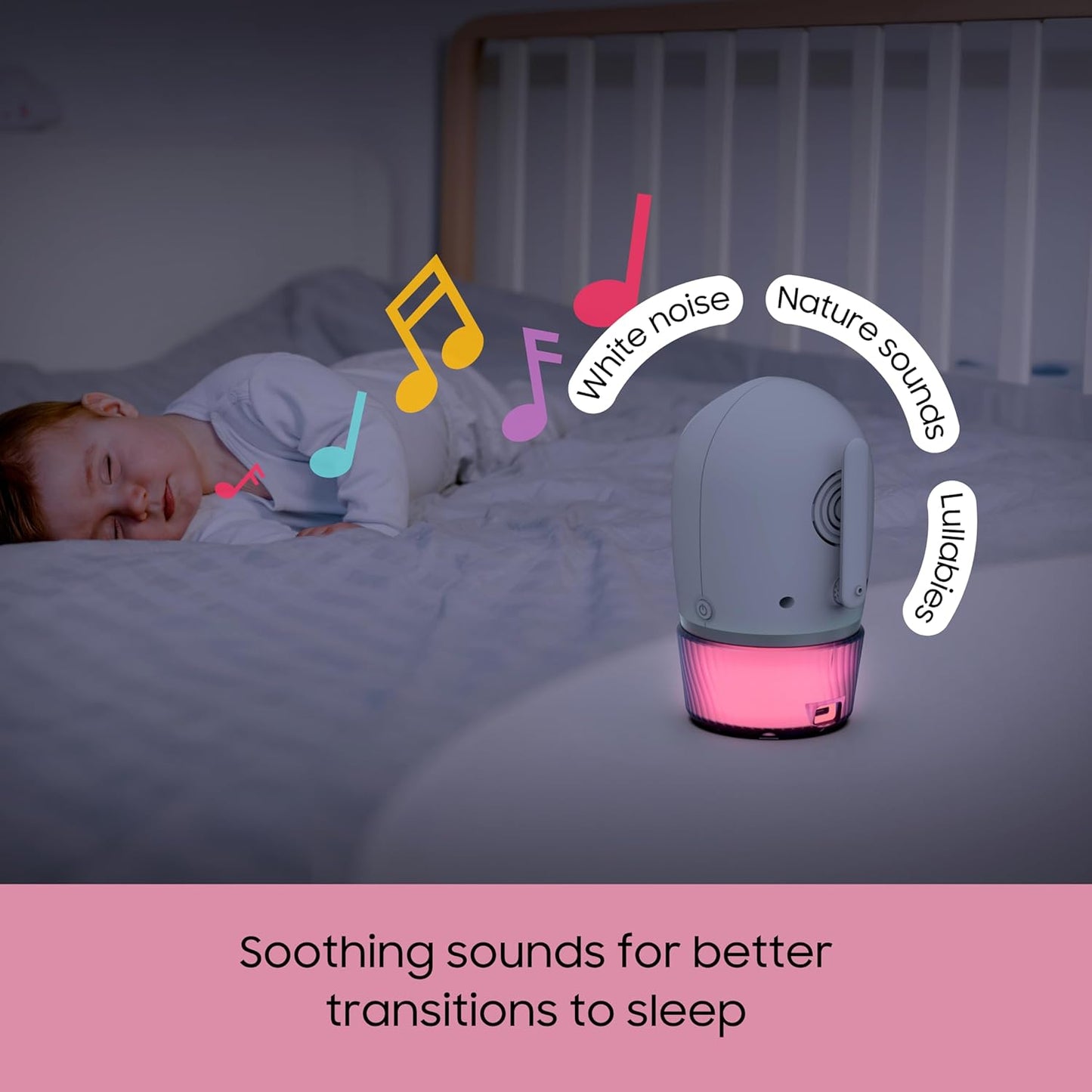 CHILLAX DM568 Video Baby Monitor – 2K QHD Baby Monitor with Camera and Audio w/Remote Pan‑Tilt‑Zoom, 5″ 720p Color Screen, Auto Dimming LED, Night Light & Sleep Trainer, Wi‑Fi/Non‑Wi‑Fi Viewing