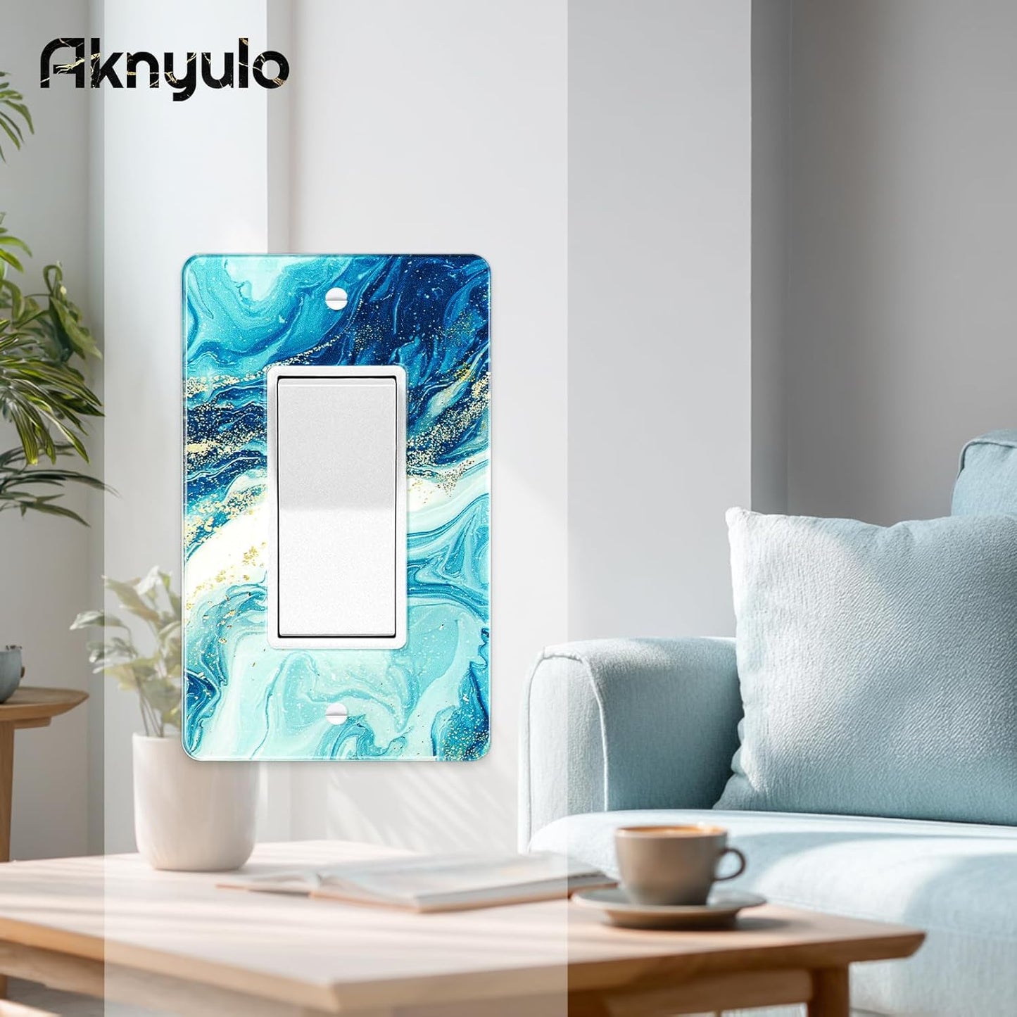 Elegant Marble Bedroom Acrylic Light Switch Plates Outlet Covers Durable Wall Plate Acrylic Switch Plates And Outlet Covers Decorative Plates