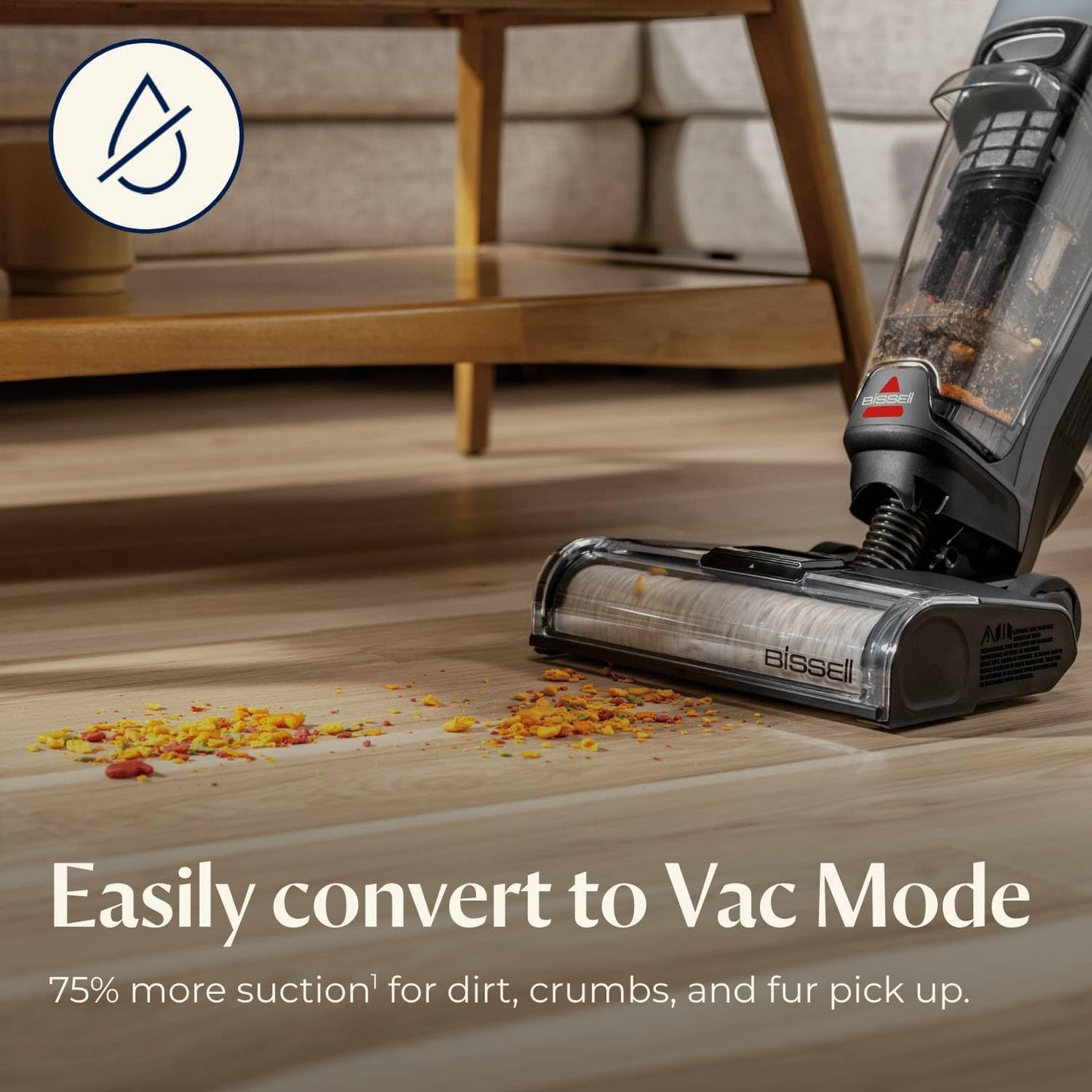 Bissell® CrossWave® OmniForce™ Cordless Multi-Surface Hard Floor Cleaner and Mop, Wet Dry Vacuum with Dedicated Dry Vacuum Mode, 3882