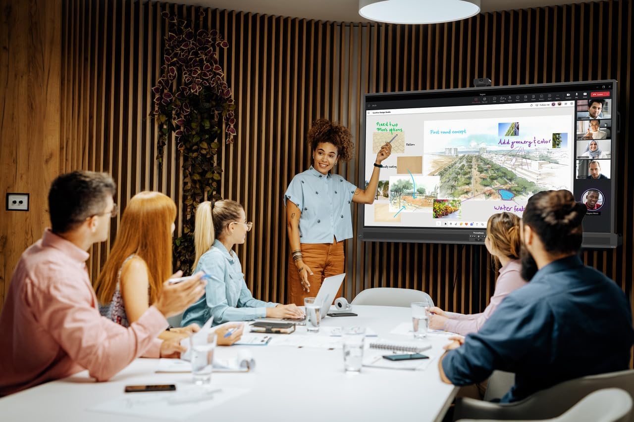 ActivPanel 10 Premium 65" High Specification Digital Whiteboard for Office or Class, 4K UHD, OS Flexible Device, Panel & Wall Mount Included, Bundled 4GB Android OPS, 3 Year Onsite Support