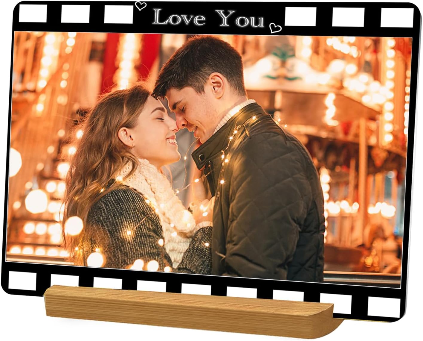 Custom Metal Photo Prints, Personalized Picture Frame with Your Photos, Customized Photo Gifts for Lovers, Couples, Family and Home Decor