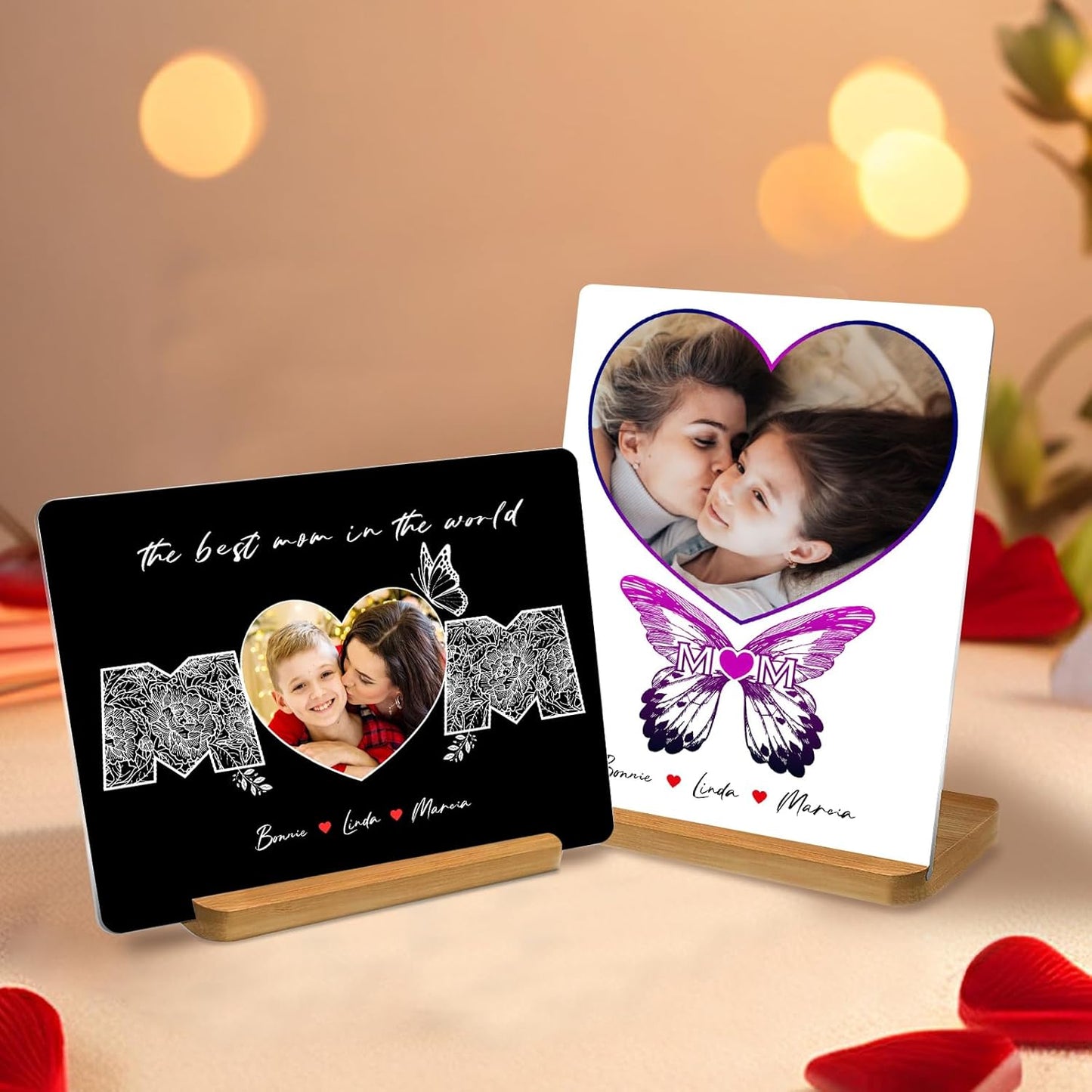 Custom Style Custom Metal Photo Prints,Customize Your own Picture Frame,Personalized Metal Picture Gift for Family and Lovers