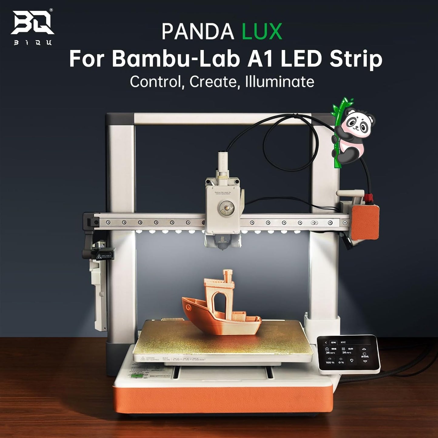 BIQU Panda Lux Compatible with Bambu-Lab A1 LED Light Strip Easy Installation High Brightness Light Bar
