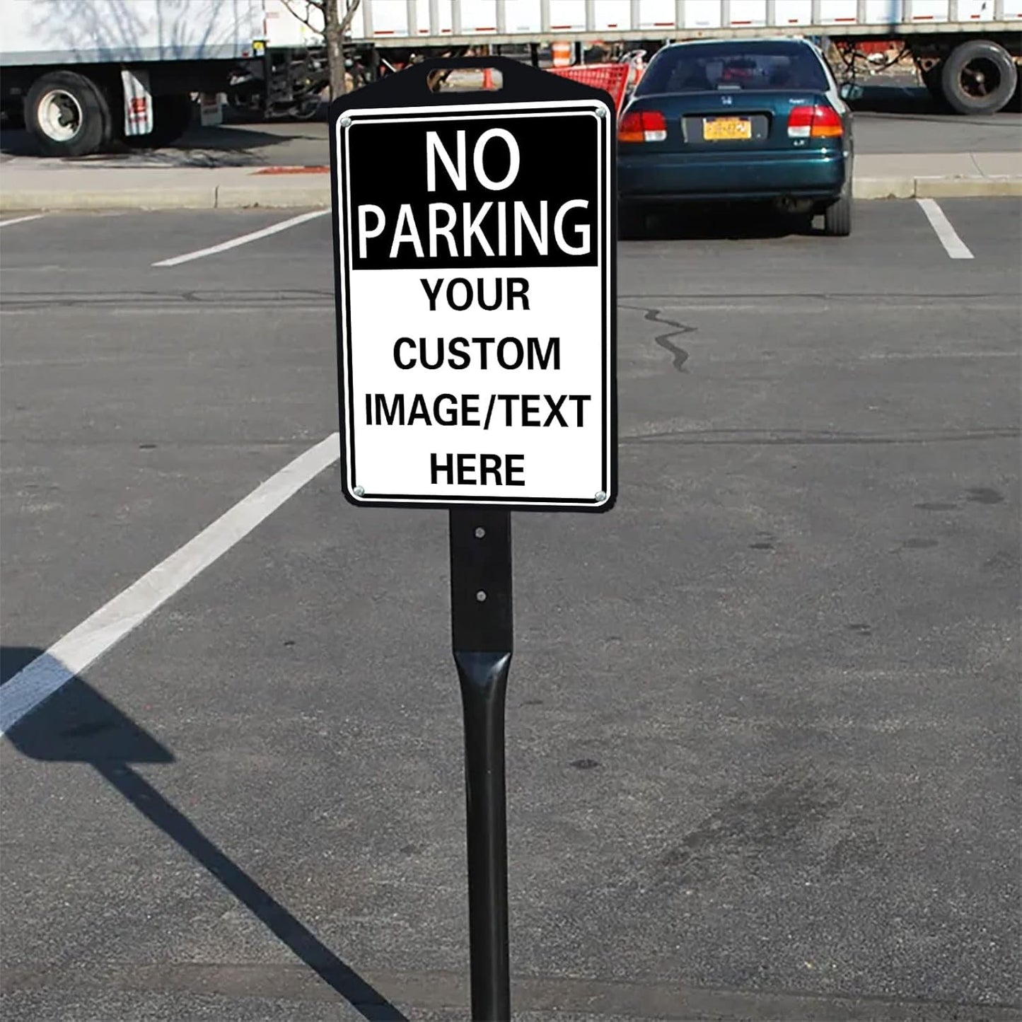 No Parking Signs Custom Parking Sign for Parking Lots Business and Schools Outdoor Use Aluminum Metal Decor 12x8 Inches